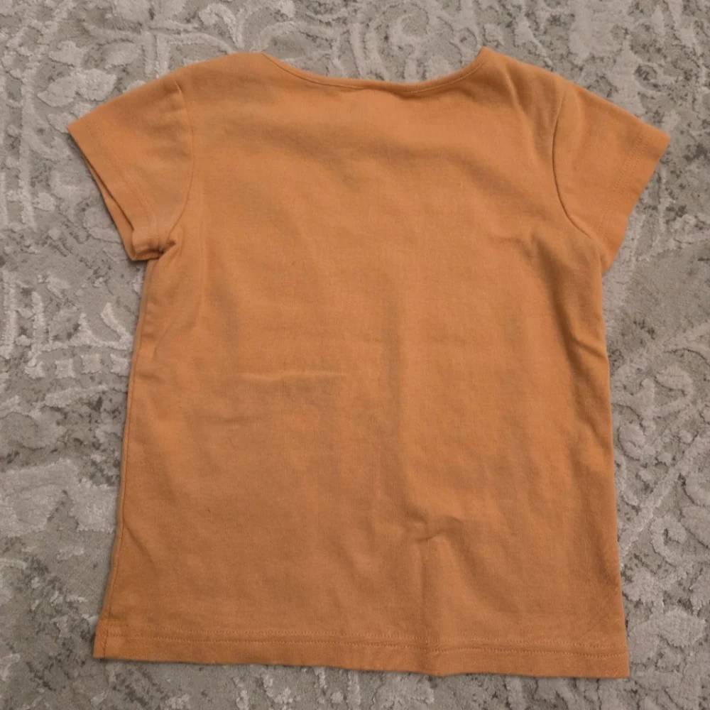 Vintage Y2K Gymboree orange embroidered flowers short sleeved top
